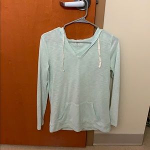 LOFT hooded long sleeve shirt